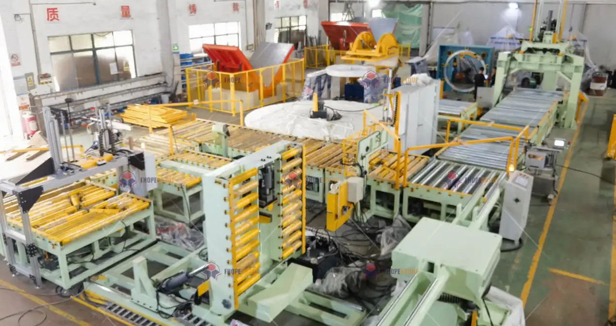 Online slit coil packing machine-factory