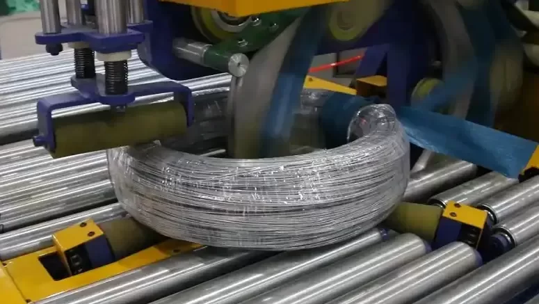 steel wire wrapping machine